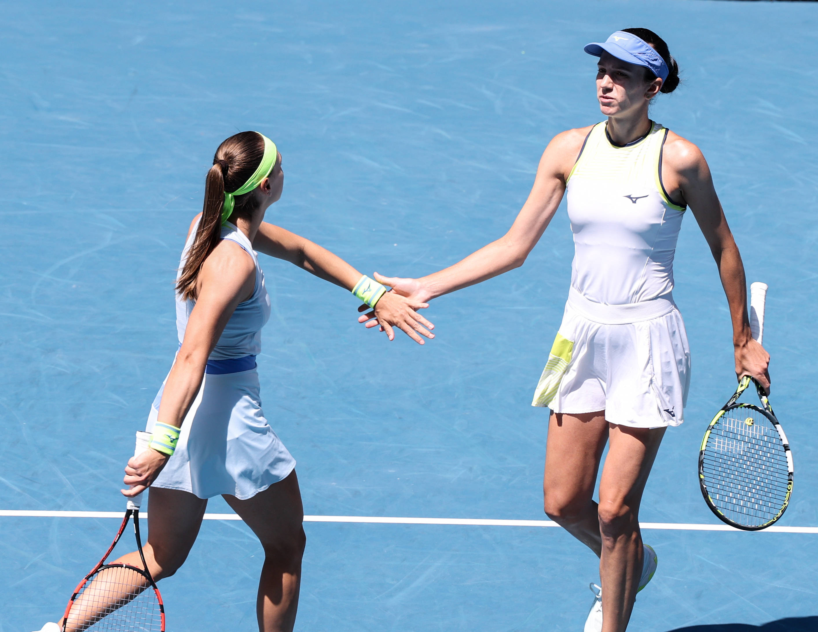 （体育）网球——澳网女双决赛：张帅/梅尔滕斯对阵达尼丽娜/克鲁尼奇