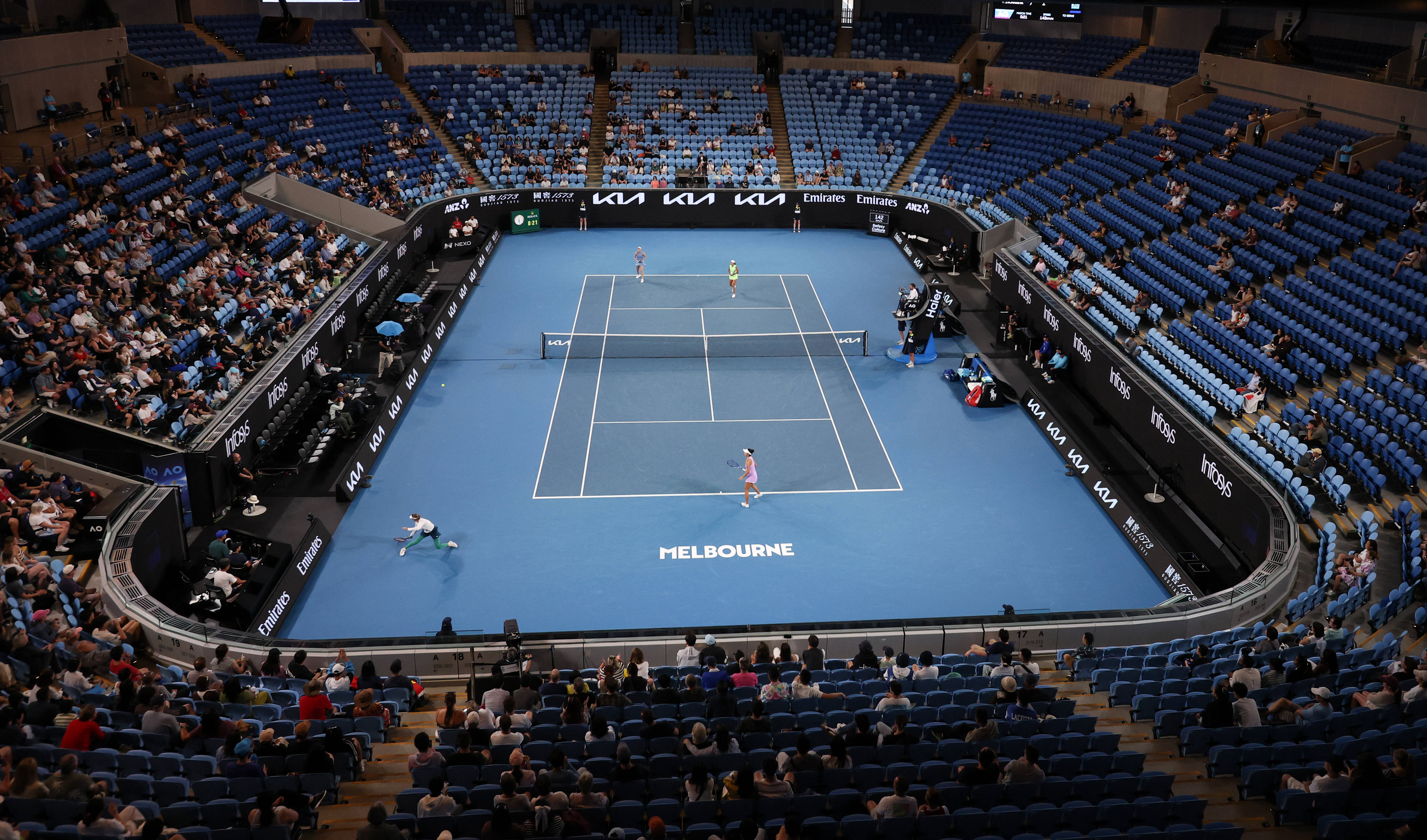 （体育）网球——澳网：张帅/梅尔滕斯晋级女双决赛